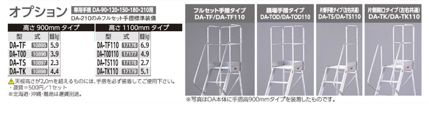 ハセガワ アルミ製作業台[ライトステップ]DA-90 / 建築金物通販【秋本